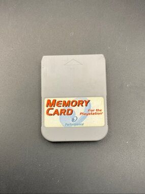 Gray PlayStation Memory Card - Reliable Game Save Storage